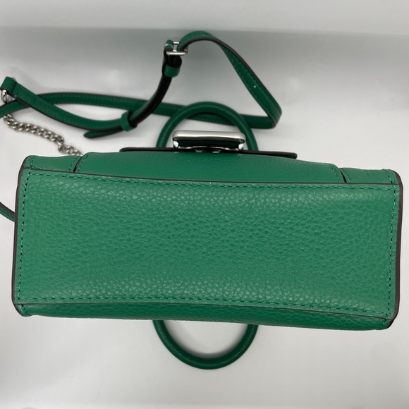 Coach Mini Pepper Crossbody in Green Leather with Silver Hardware - Picture 14 of 14